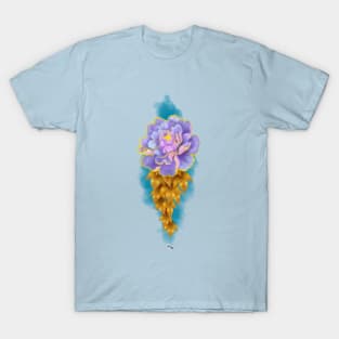 Flower bloom, blue variant T-Shirt